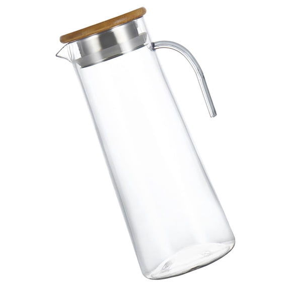 BESTYASH Clear Acrylic Water Pitcher with Lid Large Capacity Transparent Beverage Storage for Home Office Use