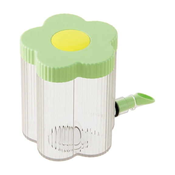 Drink Dispenser Flower Shaped Ribbed Plastic Cold Beverage Dispenser for Backyard Parties and Picnics Mint Green