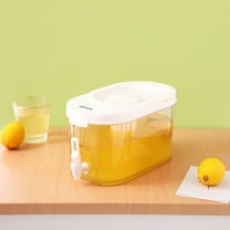 Drink Dispenser for Fridge, 4L Beverage Liquid Drink Container for Party, 1 Gallon, Cold Water Pitcher Lemonade Stand Juice Jug with Spigot Clearance Sale