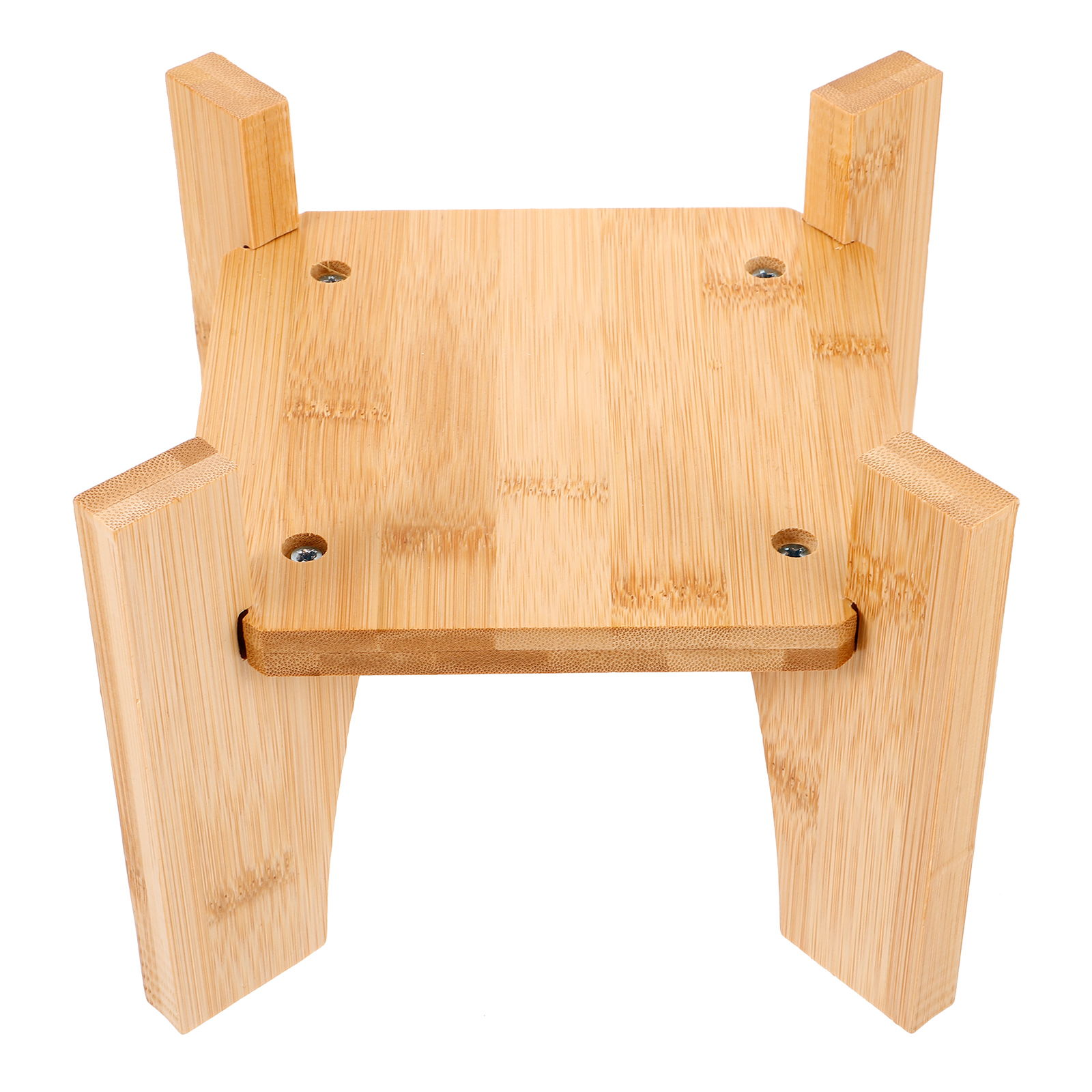 Drink Dispenser Stand Bamboo Fish Tank Stand Round Beverage Dispenser Holder Vase Stand