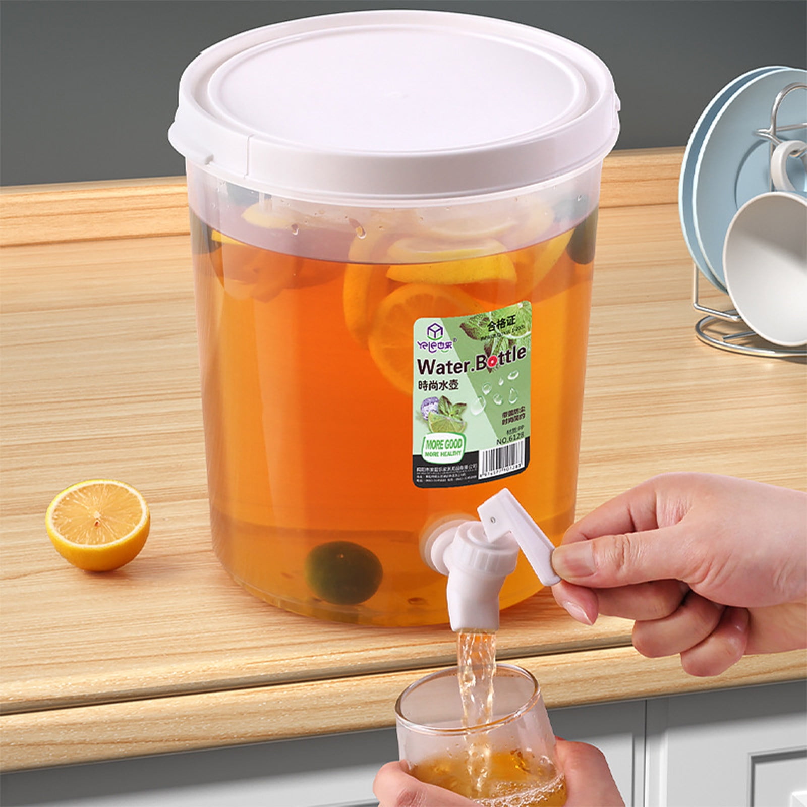 Drink Dispenser With Spigot Drink Dispenser For Fridge, Transparent