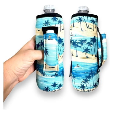 H2O4K9 Neoprene Water Bottle Carrier - Fits 700ml & 270ml Bottles, Adjustable Strap, Jet Black