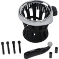 thumbnail image 1 of Drink Holder Perch Mount Chrome Plated & Rubber, Black Finish , 8" x 6" x 5", 1 of 2