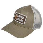 Drink Local Meshback Cap- Khaki/Ivory
