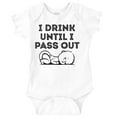 thumbnail image 1 of Drink Milk Pass Out Babies Adorable Romper Boys or Girls Infant Baby Brisco Brands 18M, 1 of 7