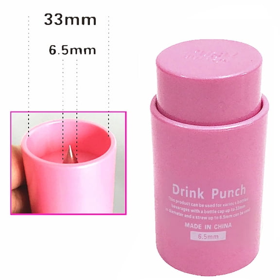 Drink Punch Mini Water Drill Bottle Cover Hole Opener For Straw
