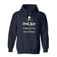thumbnail image 1 of Drink Rum It Fights Scurvy & Boosts Morale Sarcastic Novelty Gift Idea Adult Humor Funny Men's Hoodies, 1 of 3