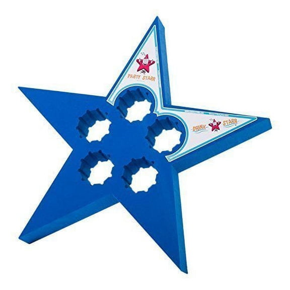 Drink Starr Floating Drink Holder; Blue Party; Pool Toys & Floats; Unisex for All Ages