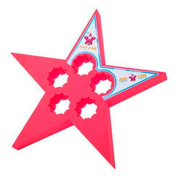 Drink Starr Floating Drink Holder; Red Party; Pool Toys & Floats; Unisex for All Ages