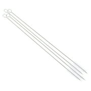 Drink Straw Cleaning Brush - set of 4 Stainless Steel brushes for drinking straws, Tumblers, sippy Cups and more!