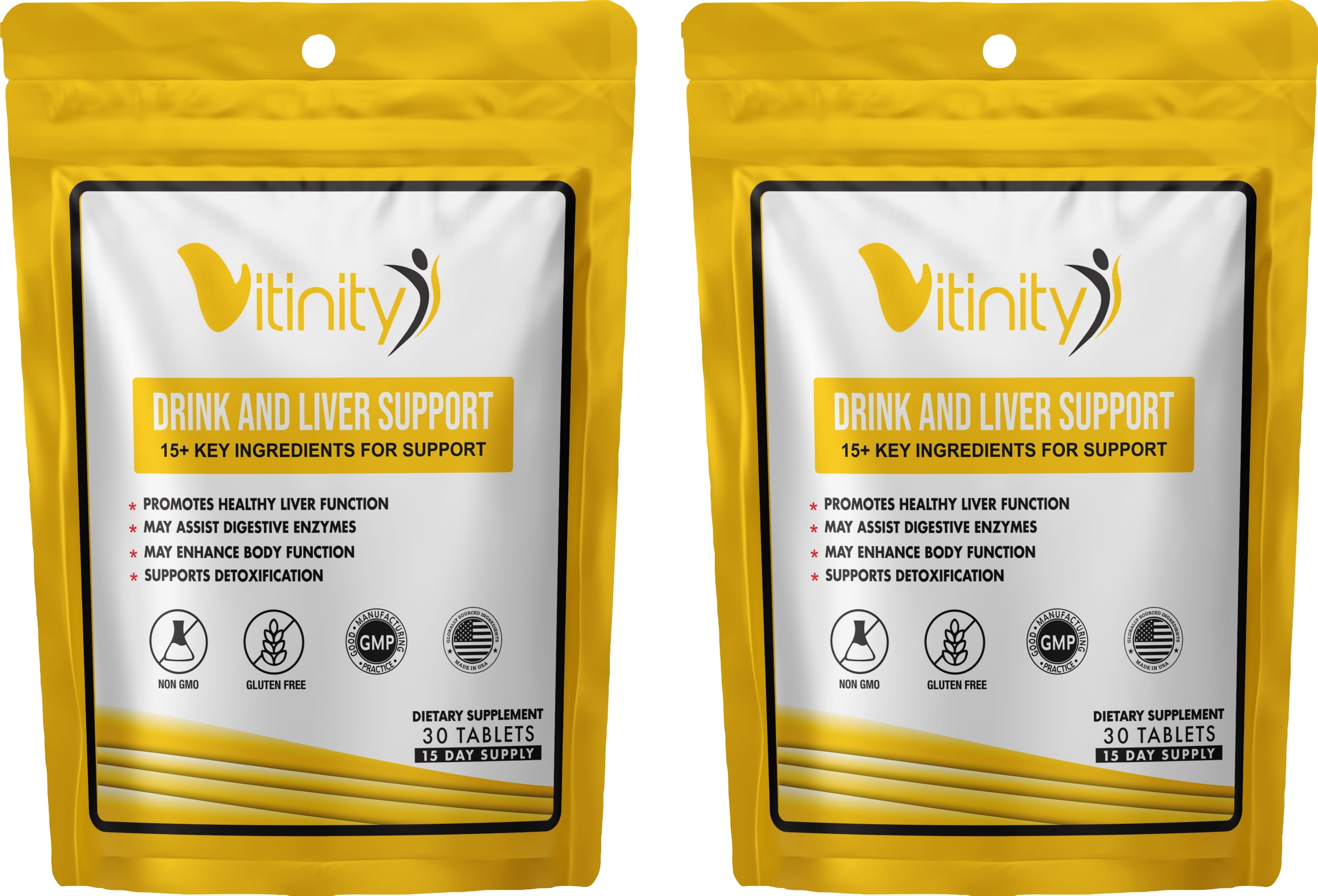 Drink Support Supplement - Craving Support, Liver Health, Reduce Intake Formula - Kudzu, Milk Thistle, Holy Basil, NAC for All Natural Detoxify, Gradual Reduction, and Stopping - 30 Day
