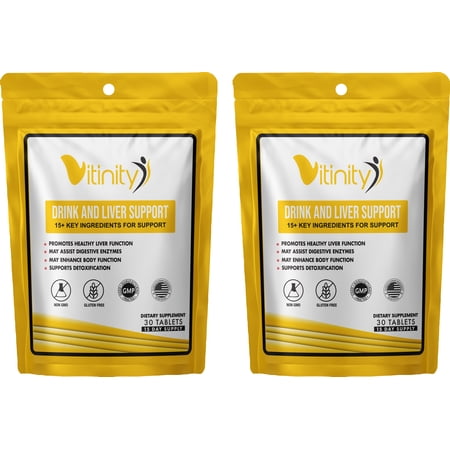 Drink Support Supplement - Craving Support, Liver Health, Reduce Intake Formula - Kudzu, Milk Thistle, Holy Basil, NAC for All Natural Detoxify, Gradual Reduction, and Stopping - 30 Day