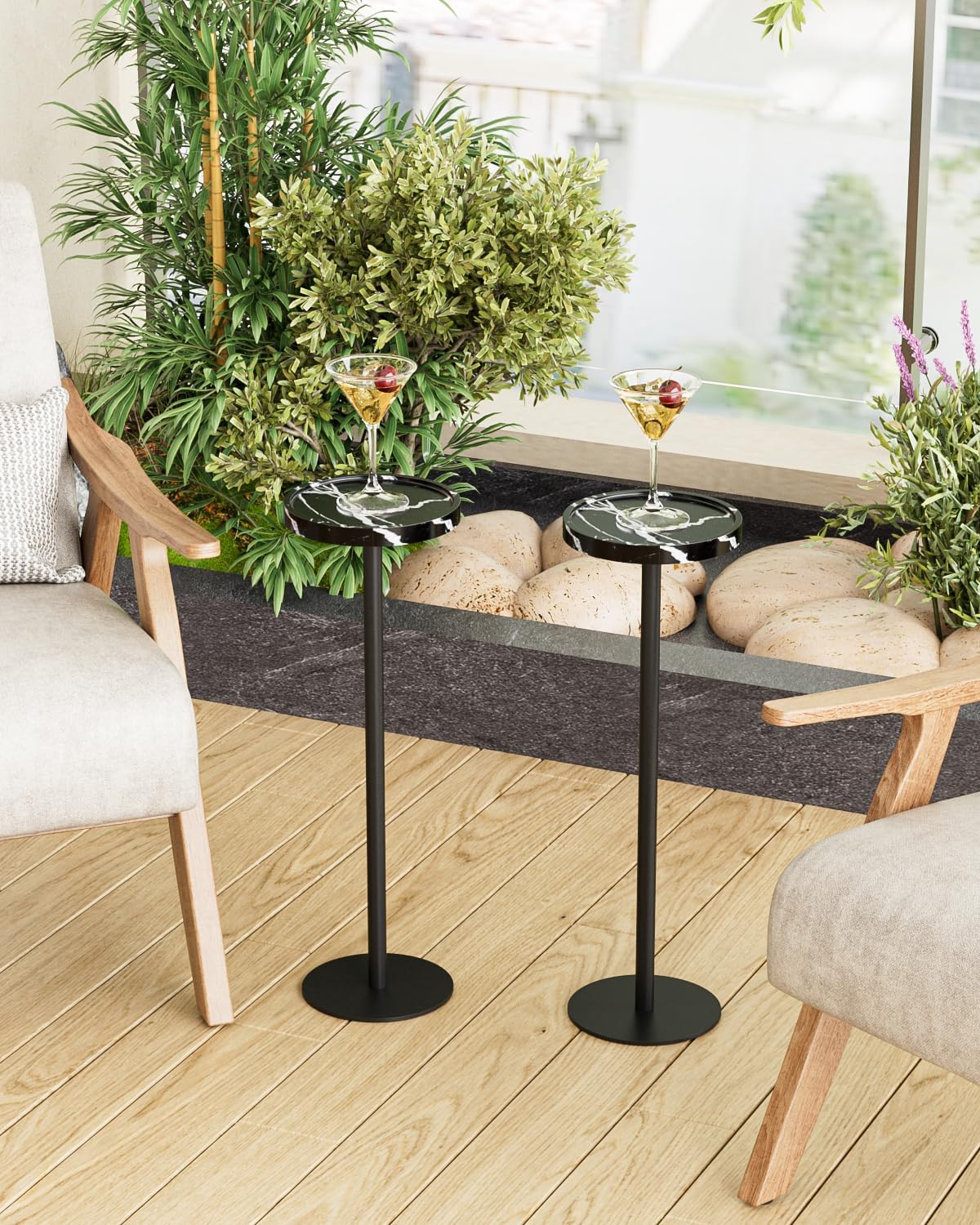 Drink Table, Small Pedestal Side Table, Round Cocktail Table, Circle — free download