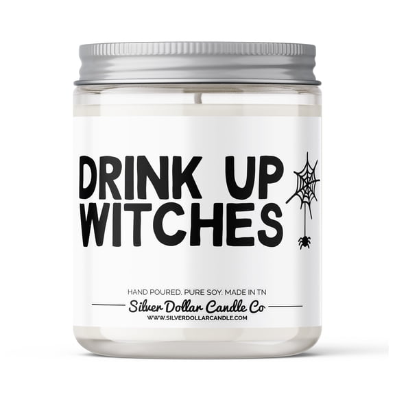 Drink Up Witches Fall Candle - Halloween Candle - 9/16oz 100% All-Natural Handmade Soy Wax Candle
