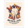 thumbnail image 1 of Drink Wine and Live Joyfully (Buvez du Vin et Vivez Joyeux) - Vintage French Advertising Poster by Leonetto Cappiello c.1933 - Fine Art Matte Paper Print (Unframed) 24x32in, 1 of 4