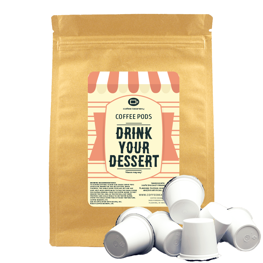 Drink your Dessert Coffee Pod Variety Pack Regular or Decaf: Regular
