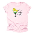 thumbnail image 1 of Drinker Bell T Shirt, Tinker Bell Shirt, Unisex Shirt (Light Pink, XX Large), 1 of 2