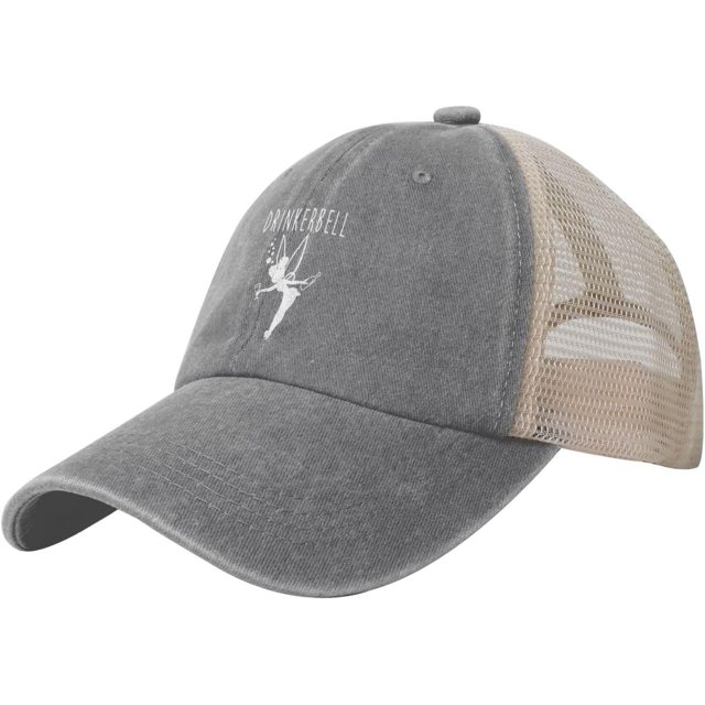 Drinkerbell Mesh Cowboy Hat Cotton Washed Vintage Baseball Cap