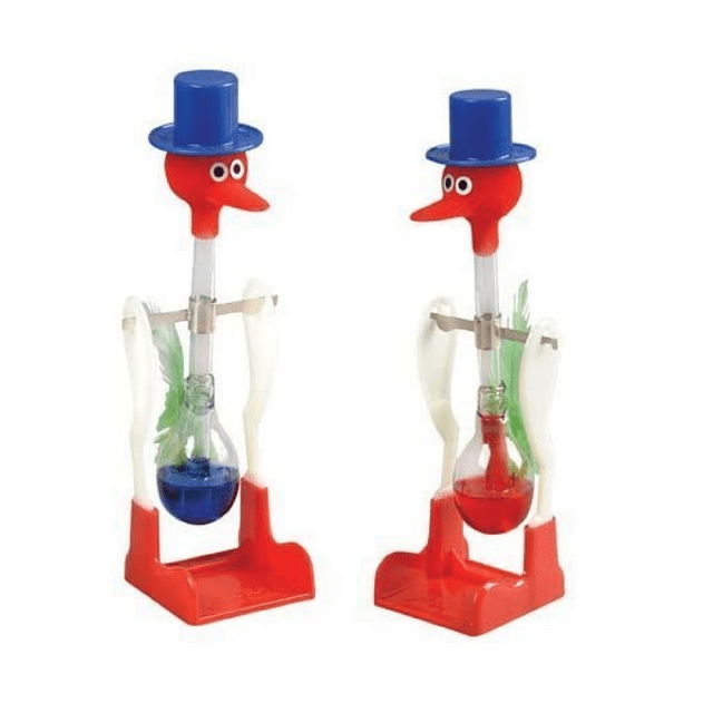 Drinking Bird drinking bird peace bird pairs (red & blue)