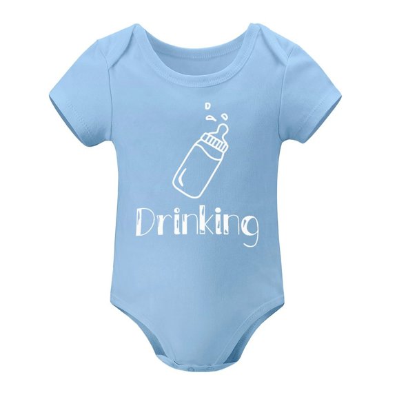Drinking Buddies - Matching Twin Babies - Baby Clothes - Funny Newborn Bodysuit Outfits for Boys And Girls Sky Blue-style 3months