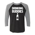 thumbnail image 1 of Drinking Buddies Unisex 3/4 Sleeve Baseball Raglan Tee, 1 of 3