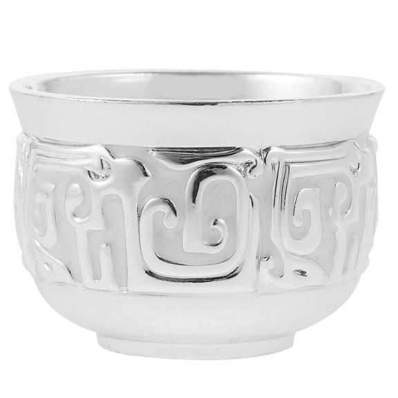 MERRYHAPY Elegant Wine Cup Silver Alloy Palace Style Dining Table 1Pcs 2.0*1.4*1.4in