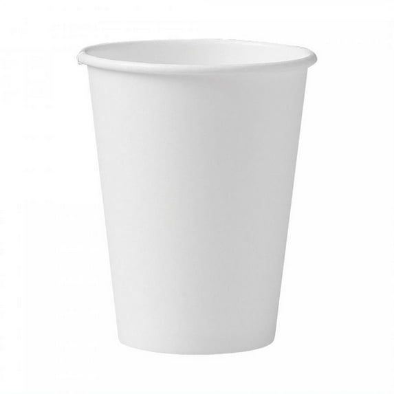 Drinking Cup Solo 12 oz. White Paper Disposable, 50 Count