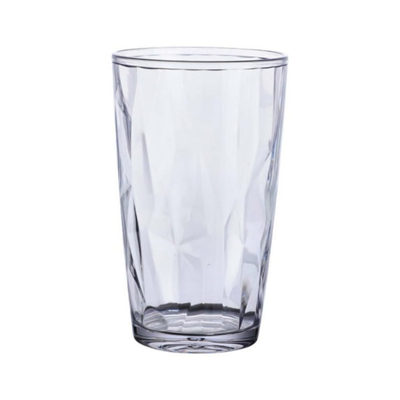 Drinking Cup with Elegant Pattern Reusable Water Glass for Home Bar Restaurant Dishwasher Durable 500ml