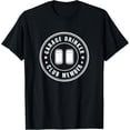 thumbnail image 1 of Drinking Dad Beer Garage Drinker Club Member Day Mens Garage T-ShirtMen's and women's gift, black and white T-shirt, size: Extra large S-4XL, 1 of 4
