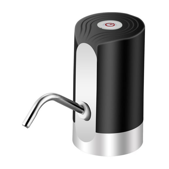 Drinking Fountain Electric Portable Water Dispenser Gallon Drinking Bottle USB Charging White/Black