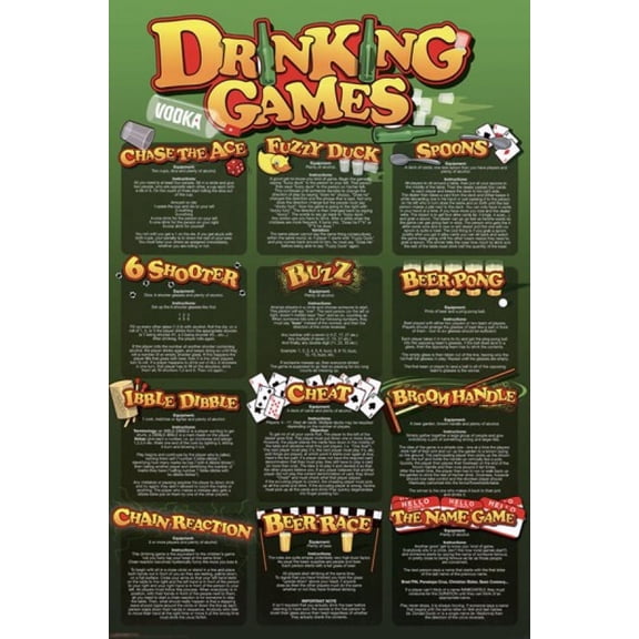 Drinking Games Poster (24 x 36)