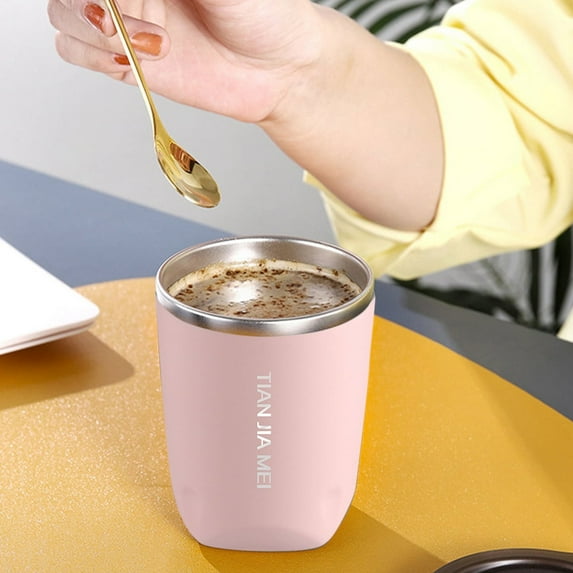 300ML Stainless Steel Insulated Coffee Mug Thermal Cup Men And Women Delicate Portable Cup