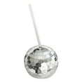 thumbnail image 1 of Clearance Glass&Bottle under $10 Disco Ball Cup With Clear Straw Party Tumbler Bridal Party Favors, 1 of 3