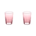 thumbnail image 1 of Drinking Glasses, Plastic Water Cups, Clear Hard Mugs, Stackable Tumbler Cups with 14 Ounces Capacity, Unbreakable Beverage Cups for Home, Restaurant, and Party Use, Dishwasher Safe,Pink 2 Pcs, 1 of 6