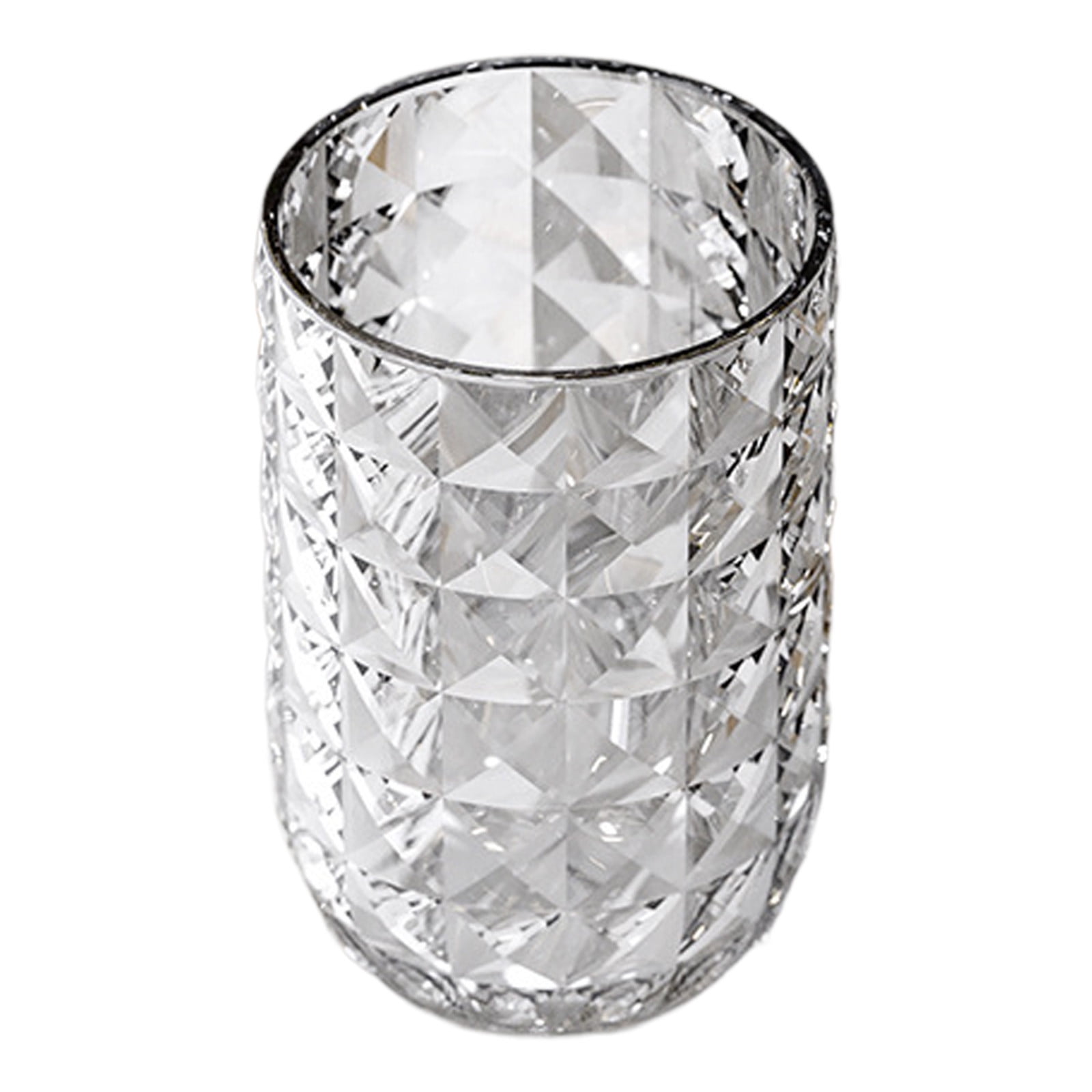 Drinking Glasses Shatterproof Acrylic Cup Drinkware Plastic Cups Reusable Kitchen Water Glasses Drinking(Clear)