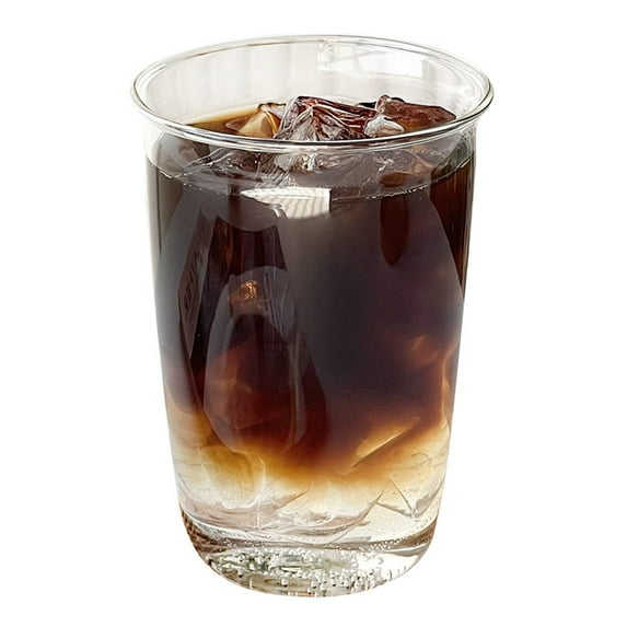 Drinking Glasses, Thin Highball Glasses, Clear Tall Glass Cups for Water, Juice, Beer, Drinks and Cocktails, Coffee Cup Milk Cup Easy to Clean Transparent Glass Breakfast Cup