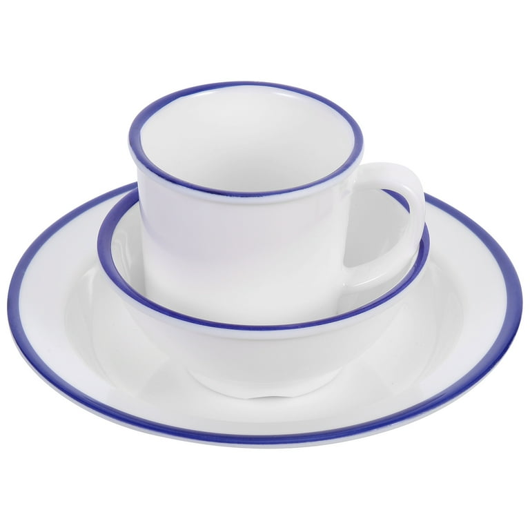 Drinking Glasses Unbreakable Dinner Plates Kitchen Tableware Decorative Tea Mug Dish Cup Set Outdoor White Melamine