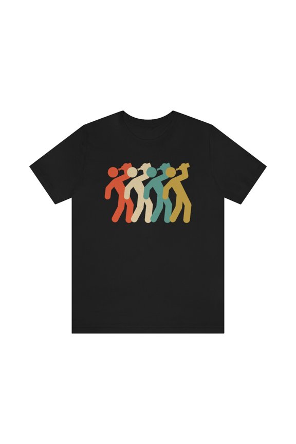 Drinking Icon Retro T-shirt - Unisex Jersey Short Sleeve Tee