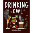 Drinking Owl Coloring Book Animal Painting Pages with Recipes Coffee