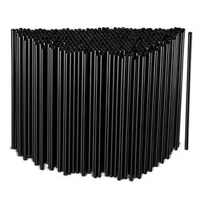 Drinking Straws 230*8mm Plastic Black 100 500 1000PB1X0 F5T7 B3R8