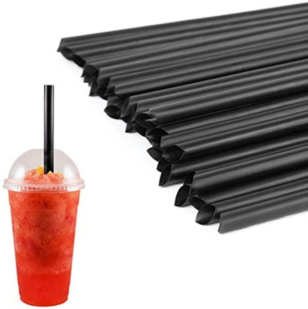 2250 pcs (1 case) Wide Boba Tea Fat Drinking Straws INDIVIDUALLY WRAPPED