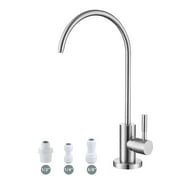 Drinking Water Faucet,Easy to Install Sink Water RO Faucet,Lead-Free Reverse Osmosis Faucet for Kitchen Bar Sink,Brushed Nickel SUS304 Stainless Steel