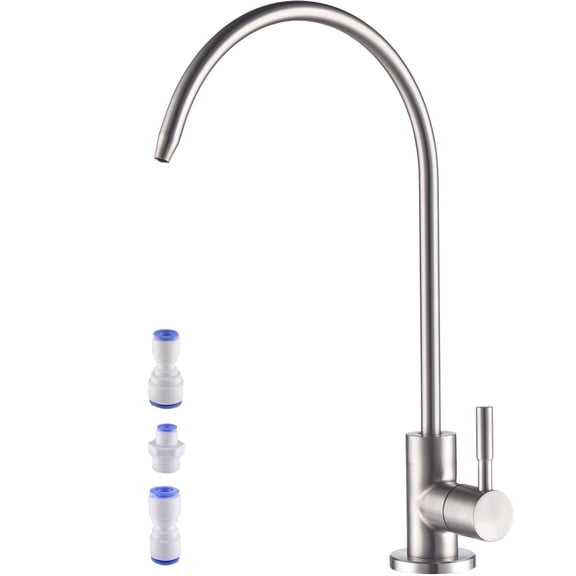 Drinking Water Faucet Brushed Nickel Kitchen Water Purifier Faucet for Non-Air Gap Reverse Osmosis Water Filtration System