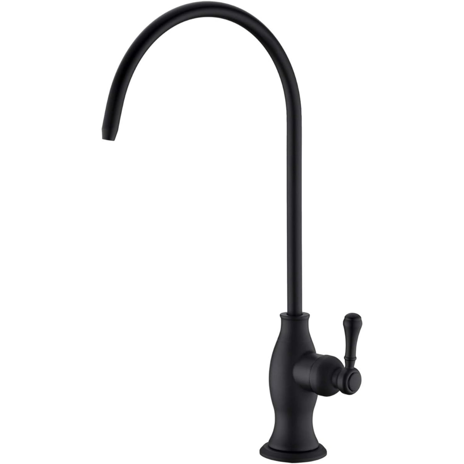 Drinking Water Purifier Faucet, Commercial Filtration Faucets for Under Sink Water Filter System, Modern Best Brass Matte Black Kitchen Bar Sink Drinking Water Faucets,Non-Air Gap