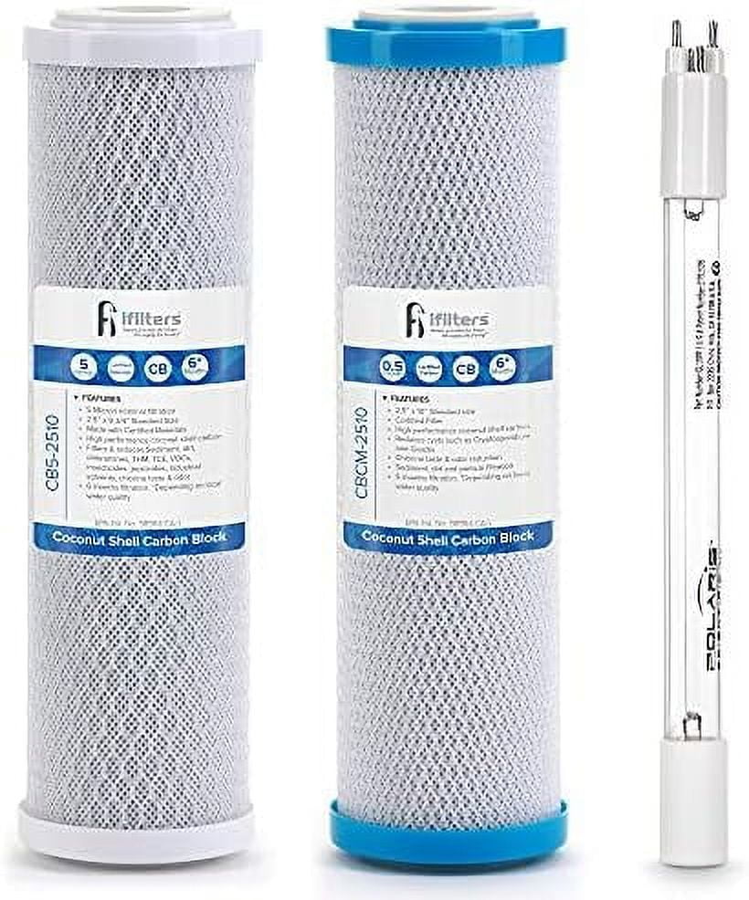 Drinking Water Replacement Filter Set For 3 Stage UV Filtration Systems