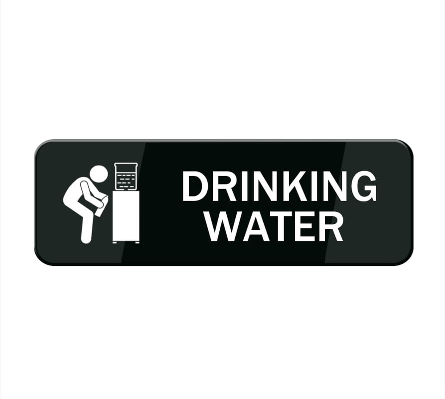 Drinking Water Sign For House/Office,Signs For Home,Thick Acrylic Self ...