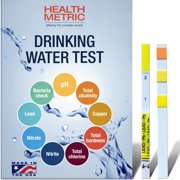 Drinking Water Test Kit - Easy Test Strips for Lead, Bacteria, pH, Copper, Chlorine, Hardness | EPA Approved