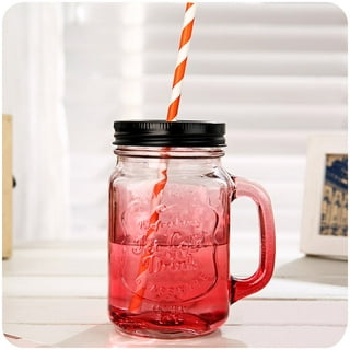 Rubbermaid & Jarden 237048 16 oz Ball Pint Wide Mouth Jar; Pink Vintage -  Pack of 4