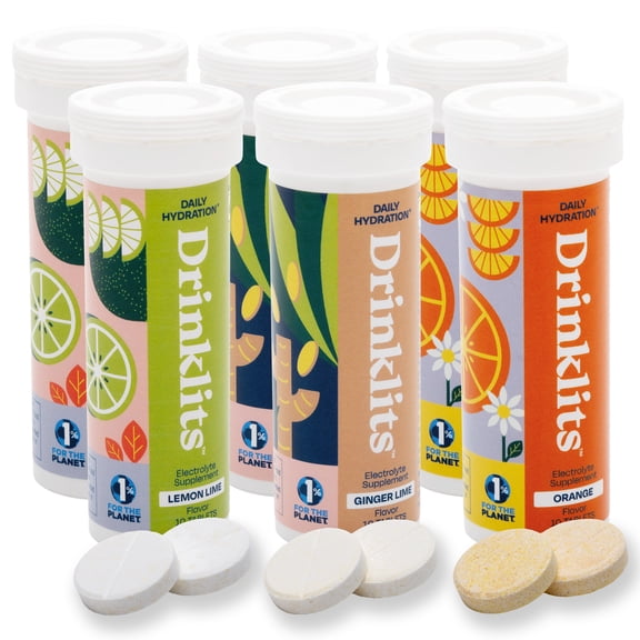 Drinklits Daily Hydration Variety Pack (6) Tube Bundle