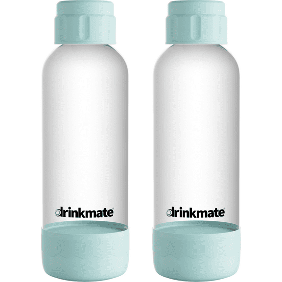 Drinkmate Carbonation Bottles (2 Pack) (1 L, Arctic Blue)